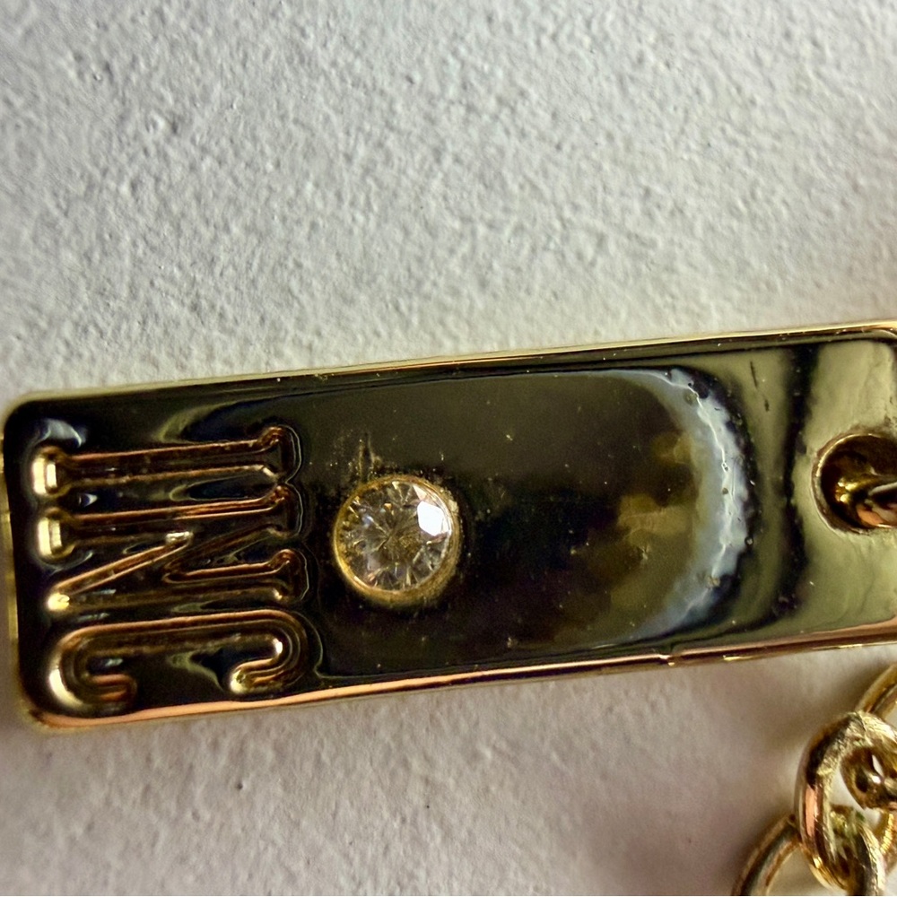 Gold-Tone Pavé Leaf Statement Necklace | Adjustable | Sparkle Drop Design - Picture 4 of 4